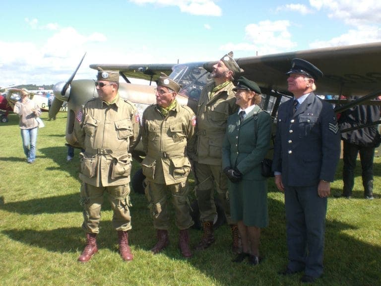 Air Observation Post aircraft with D-Day markings