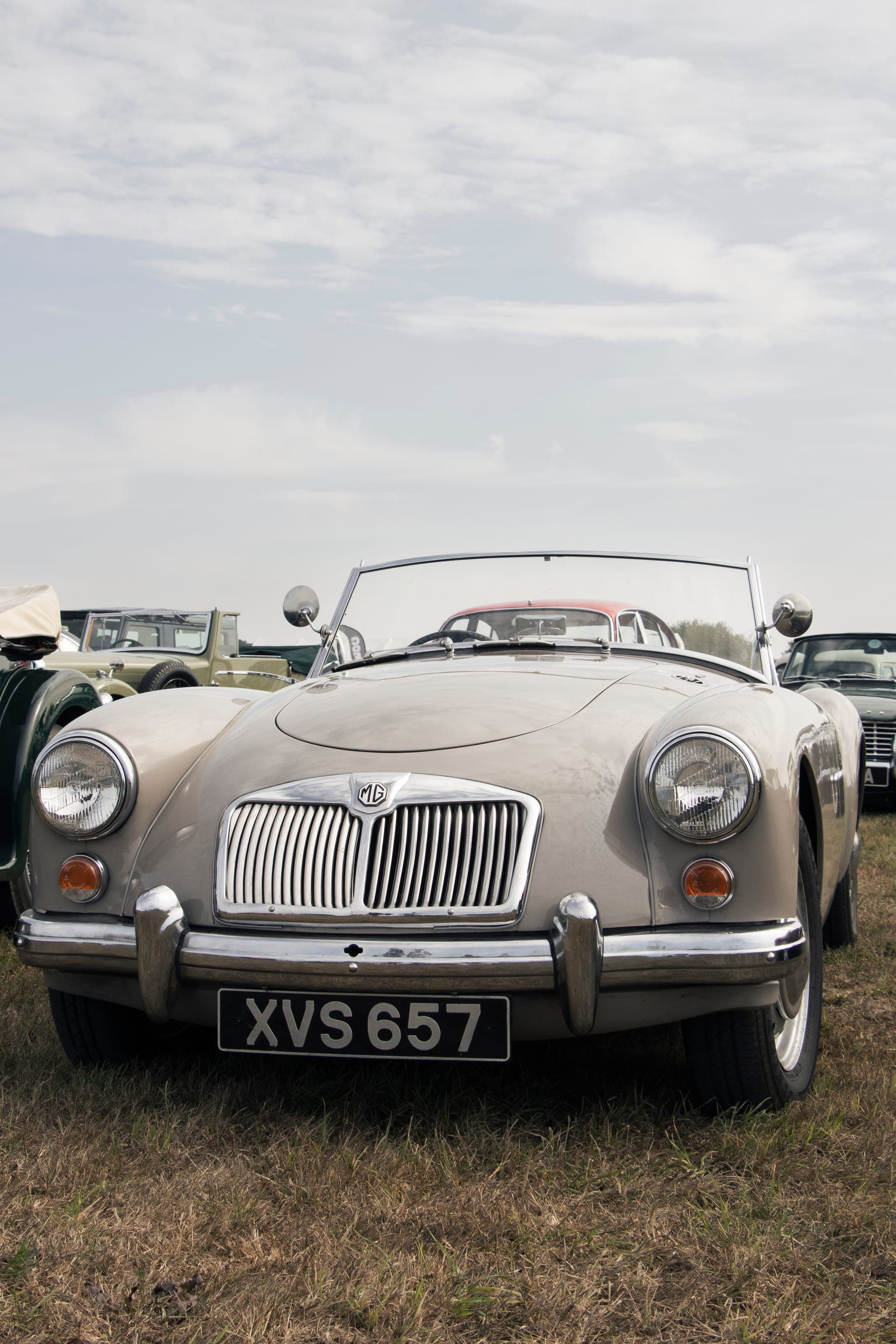 Vintage car on display